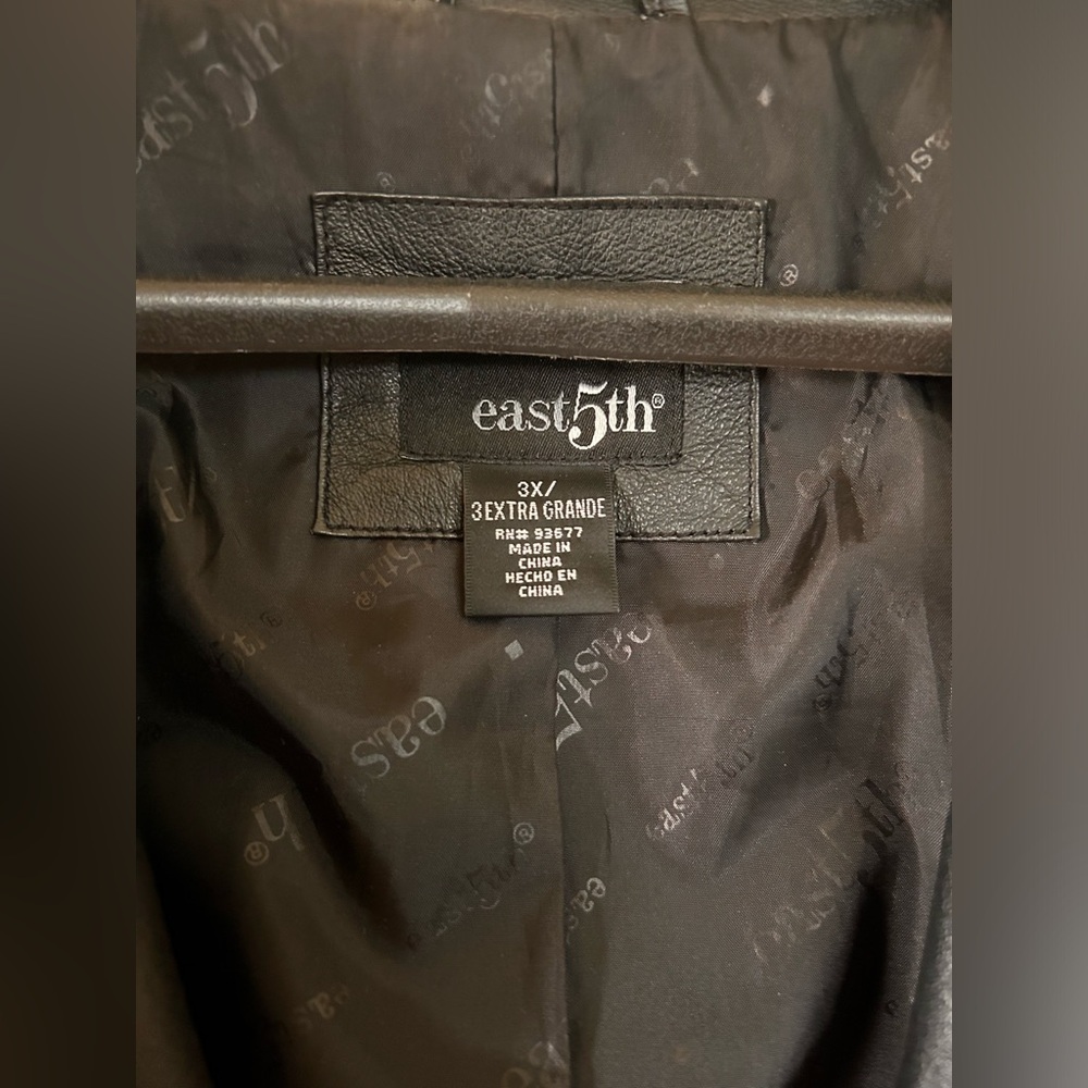 Black East 5th leather jacket.